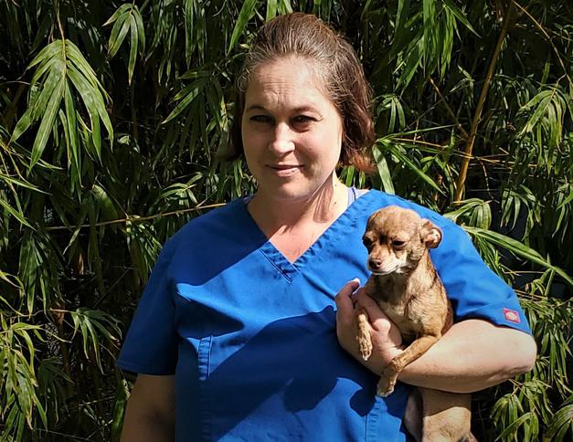 Natasha joined our staff in 2014 as a Kennel Technician. She now works as a Veterinary Assistant. She resides at home with her husband, a son who's about to graduate high school and 3 dogs. 